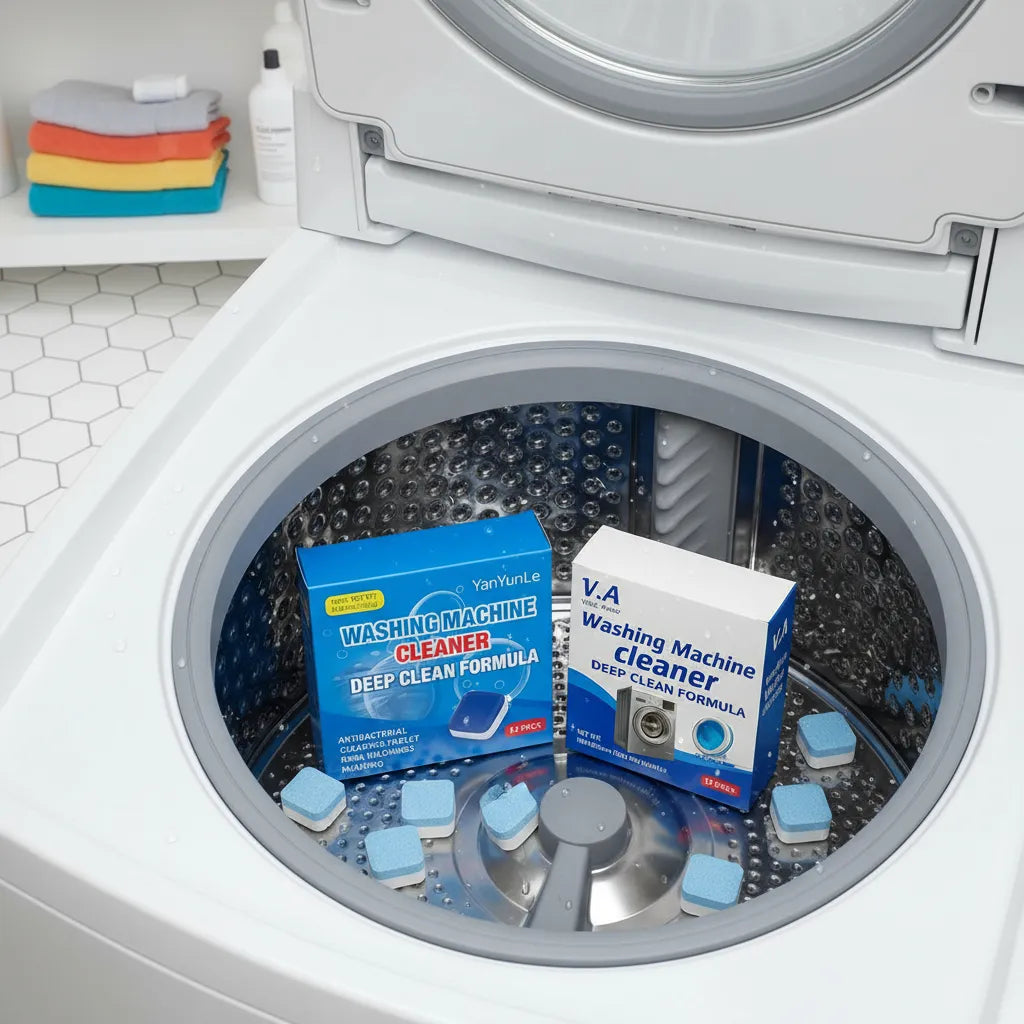 Capitán Caly™ Pack 12 Pastillas Limpiadoras PREMIUM para Lavarropas