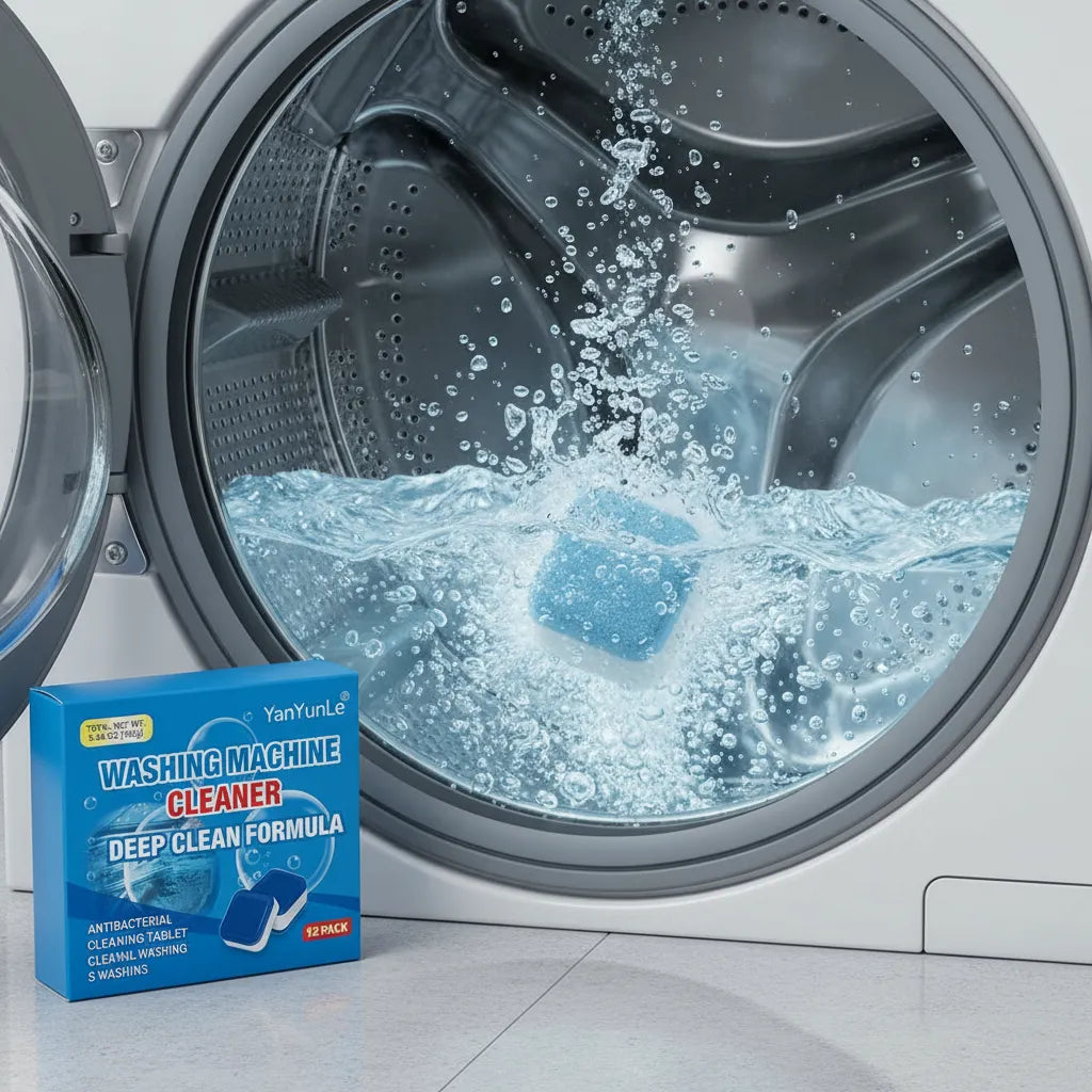 Capitán Caly™ Pack 12 Pastillas Limpiadoras PREMIUM para Lavarropas