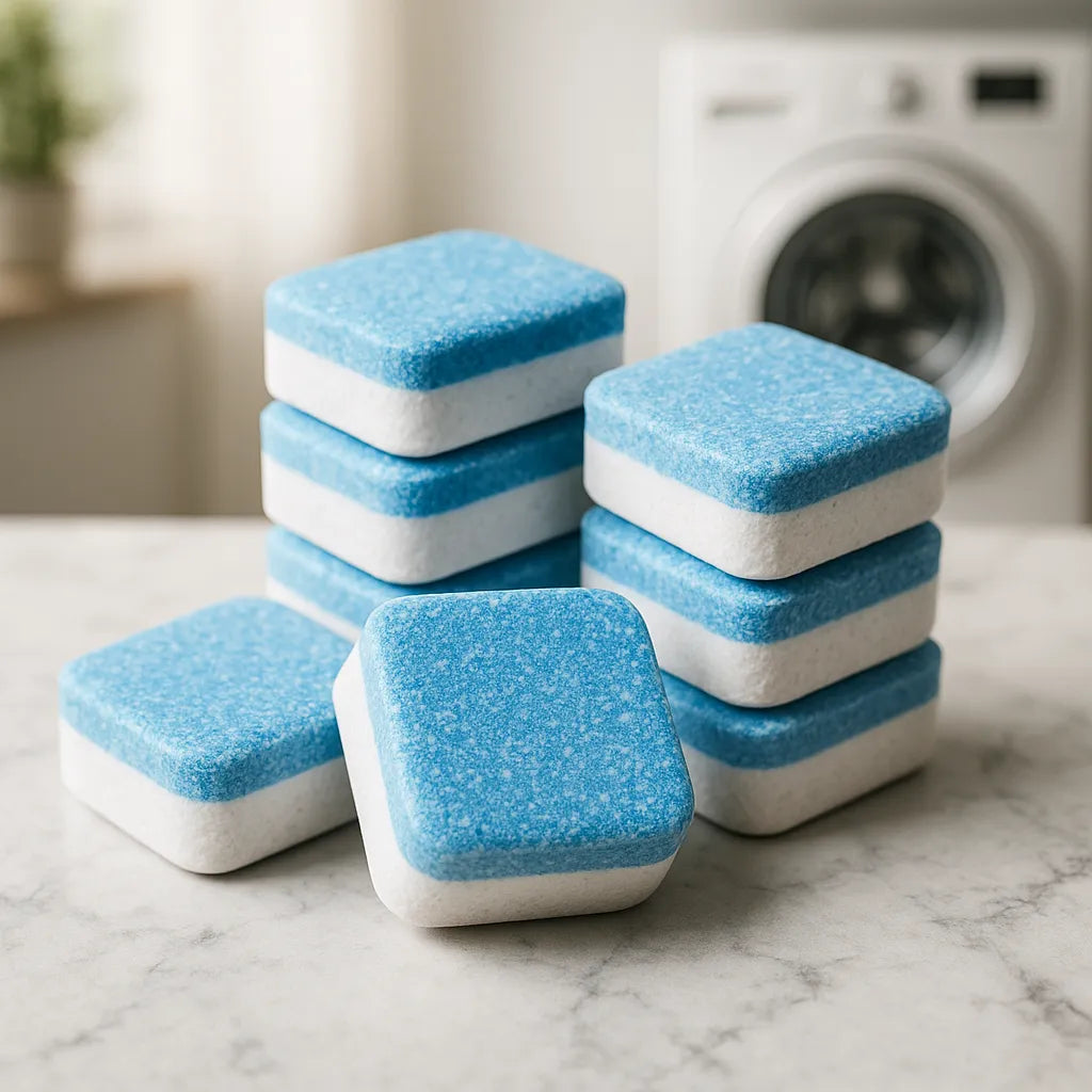 Capitán Caly™ Pack 12 Pastillas Limpiadoras PREMIUM para Lavarropas