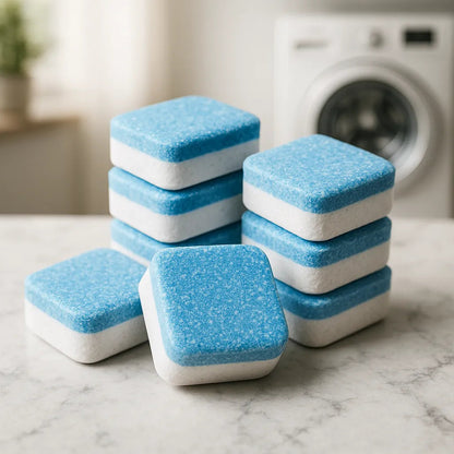 Capitán Caly™ Pack 12 Pastillas Limpiadoras PREMIUM para Lavarropas